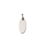 Stainless Steel Oval Charms DIY Making Necklace Bracelet Keychain Pendant