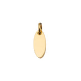 Stainless Steel Oval Charms DIY Making Necklace Bracelet Keychain Pendant