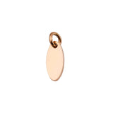 Stainless Steel Oval Charms DIY Making Necklace Bracelet Keychain Pendant