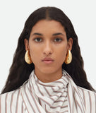 Water Drop CC Hoop Earrings PVD 18K Plated Stainless Steel Jewelry