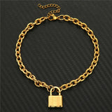 Stainless Steel Padlock Charms Anklet Sandals Foot Jewelry