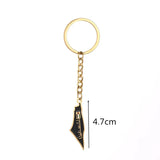 Stainless Steel Hebrew Map Pendant Keychain