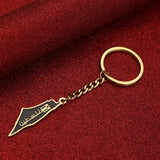 Stainless Steel Hebrew Map Pendant Keychain