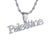 Vintage Map Pendant Necklace Stainless Steel Arabic African