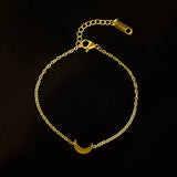 Stainless Steel Paperclip Link Chain Bracelet Plated Titanium Steel Bracelet