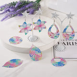 Stainless Steel Etched Metal Pendant Charms for DIY Jewelry