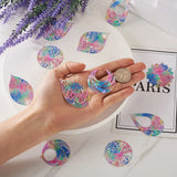 Stainless Steel Etched Metal Pendant Charms for DIY Jewelry