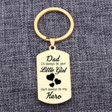 Engraved Dad Keychain - Always Your Little One