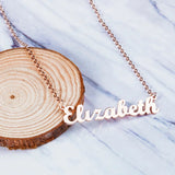 Name Necklace Stainless Steel Pendant Choker for Women