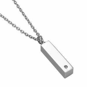 Stainless Steel Pendant Necklace 3 Colors Silver Ashes Keepsake Memorial Urn