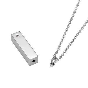 Stainless Steel Pendant Necklace 3 Colors Silver Ashes Keepsake Memorial Urn