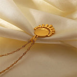 Stainless Steel Eye Pendant Choker Necklace Anniversary