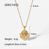 Stainless Steel Eye Pendant Choker Necklace Anniversary