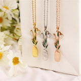 Stainless Steel Flower Necklace for Women