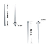Stainless Steel Perforation Auxiliary Guide Rod Tattoo Piercing Belly Button Nai