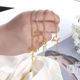 Personalised Birth Month Flower Pendant Necklace 18K Plated Gift