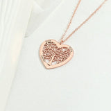 Personalised Heart-shaped Pendant Necklaces - Couple Jewelry Gift