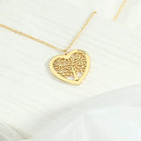 Personalised Heart-shaped Pendant Necklaces - Couple Jewelry Gift