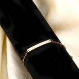 Personalized Stainless Steel 3-Color Curved Bracelet Engraved Name Jewelry