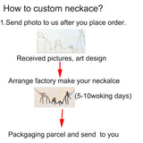 Stainless Steel Stickman Middle Finger Pendant Necklace
