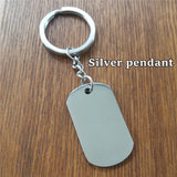 Personalized Stainless Steel Pet Picture Name Keychain