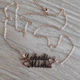 Personalized Stainless Steel 2 Name Heart Necklace