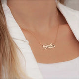 Custom Stainless Steel Necklace for Women Nameplate Chain Gift