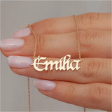 Custom Stainless Steel Necklace for Women Nameplate Chain Gift