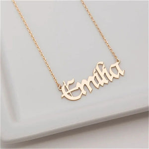 Custom Stainless Steel Necklace for Women Nameplate Chain Gift