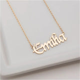 Custom Stainless Steel Necklace for Women Nameplate Chain Gift