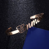 Custom Stainless Steel Bracelet for Women Name Bangles