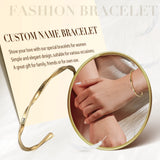 Personalized Stainless Steel Couple Names Bangles