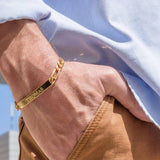 Personalized Stainless Steel Name Bar Bracelet