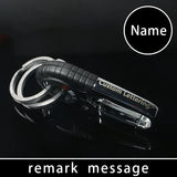 Personalized Stainless Steel Keychain for Men