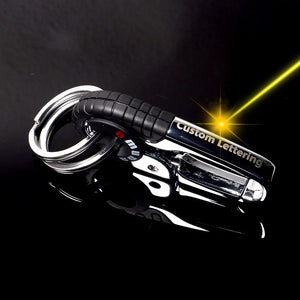 Personalized Stainless Steel Keychain for Men