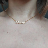 Custom Stainless Steel Name Necklace - Bridesmaid Gift
