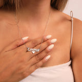 Custom Heart Necklace with Name/Stainless Steel Personalized Necklace