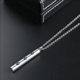 Pet Paw Cylinder Cremation Urn Necklace Charms