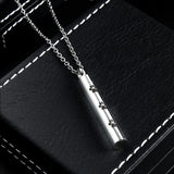 Pet Paw Cylinder Cremation Urn Necklace Charms