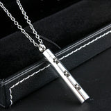 Pet Paw Cylinder Cremation Urn Necklace Charms