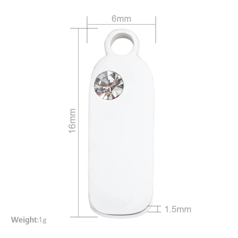 Stainless Steel Plate Blank for Engraving - Mirror Polished 20pcs