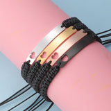 Stainless Steel Plate Bracelet Blank For Engraving ID Bracelet