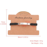 Stainless Steel Plate Bracelet Blank For Engraving ID Bracelet