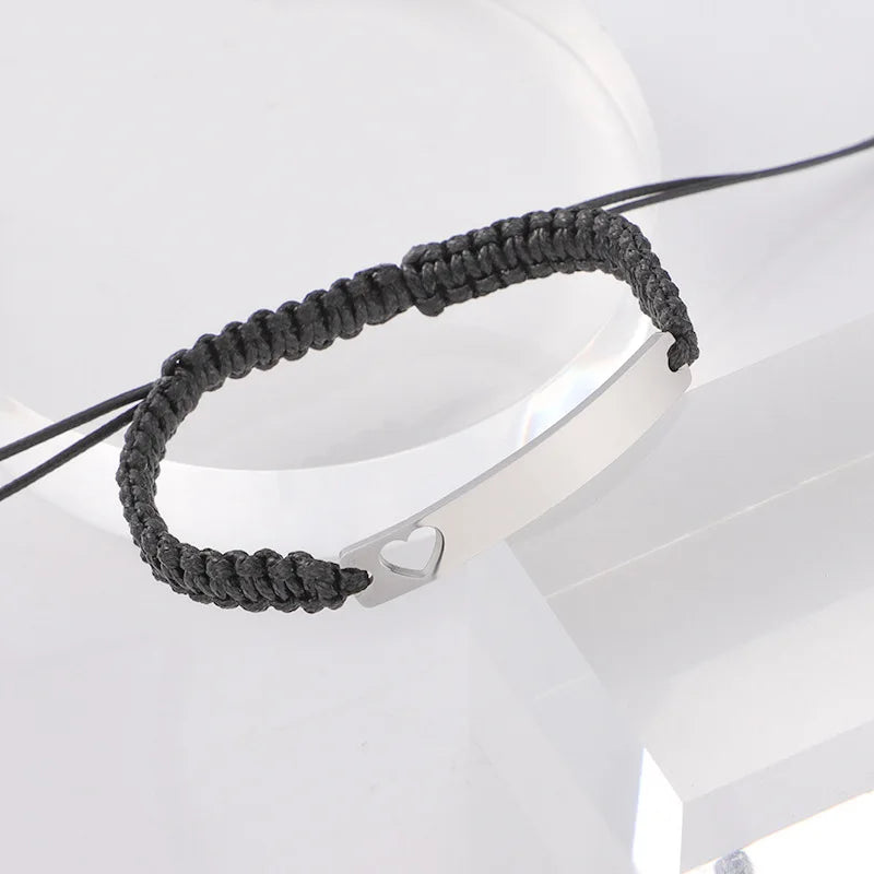 Stainless Steel Plate Bracelet Blank For Engraving ID Bracelet