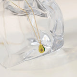 18K Stainless Steel Plated Avocado Pendant Necklace