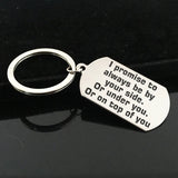 Stainless Steel Keychain: Always By Your Side