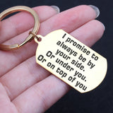 Stainless Steel Keychain: Always By Your Side