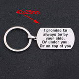 Stainless Steel Keychain: Always By Your Side