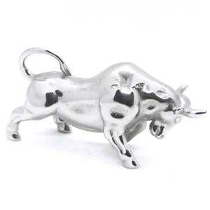 Stainless Steel Oxe Pendant Bull Necklace