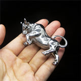 Stainless Steel Oxe Pendant Bull Necklace